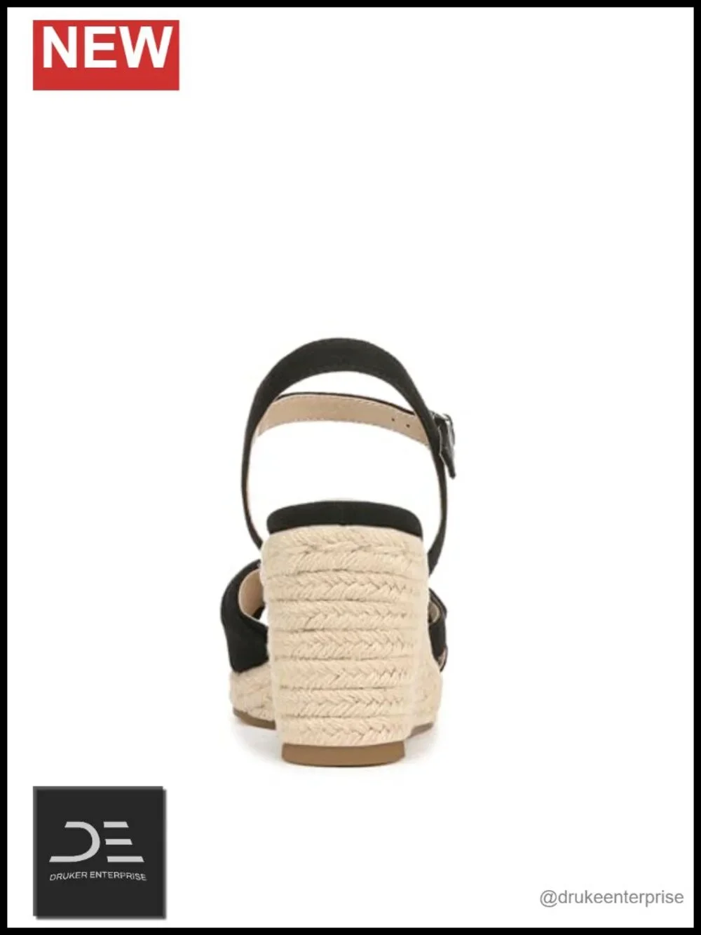 Wedge Espadrille Sandal with Soft System Comfort & Adjustable Strap